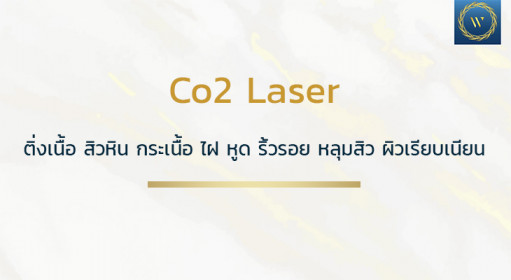 Co2 Laser  ติ่งเนื้อ  สิวหิน  กระเนื้อ ไฝ หูด ริ้วรอย หลุมสิว ผิวเรียบเนียน